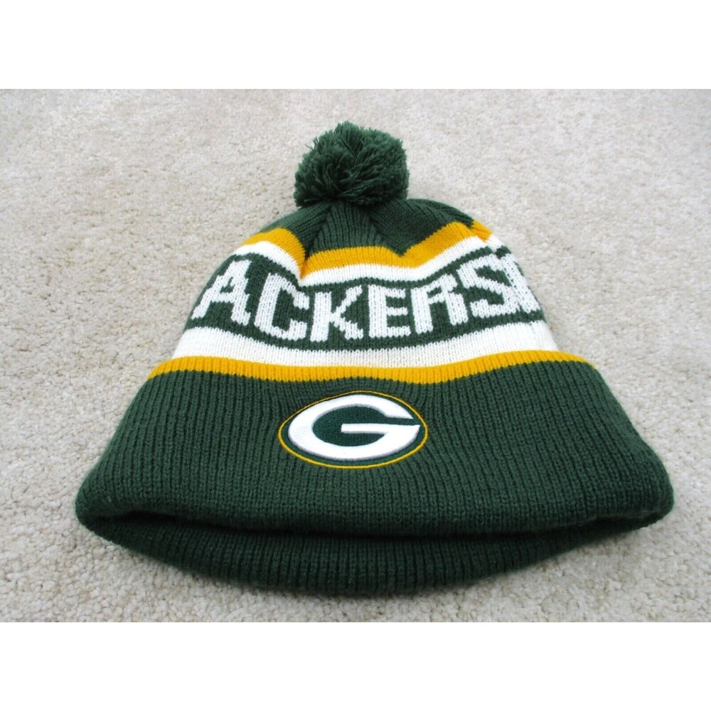 Green Bay Packers Hat Cap Fitted Adult One Size NFL Football New Era Beanie Mens
